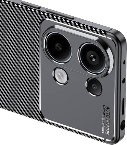 Ehr. Xiaomi Redmi Note 13 Pro 4g Uyumlu Kamera Korumalı Carbon Brushed Silikon Kılıf