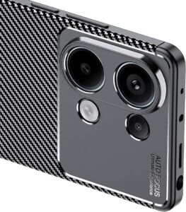 Ehr. Xiaomi Redmi Note 13 Pro 4g Uyumlu Kamera Korumalı Carbon Brushed Silikon Kılıf