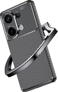 Ehr. Xiaomi Redmi Note 13 Pro 4g Uyumlu Kamera Korumalı Carbon Brushed Silikon Kılıf
