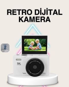 5k Dijital Kamera Otofokus Wifi Aktarım ve 18X Dijital Zoom
