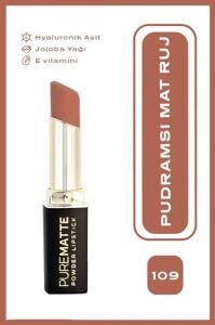 Powder Lipstick No: 109 - Nemlendirici Pudramsı Mat Ruj