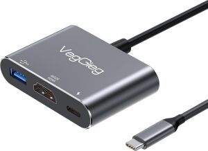 Type-C To 4K HDMI Type-C PD100W Usb-A 3.0 Hub Dönüştürücü Adaptör