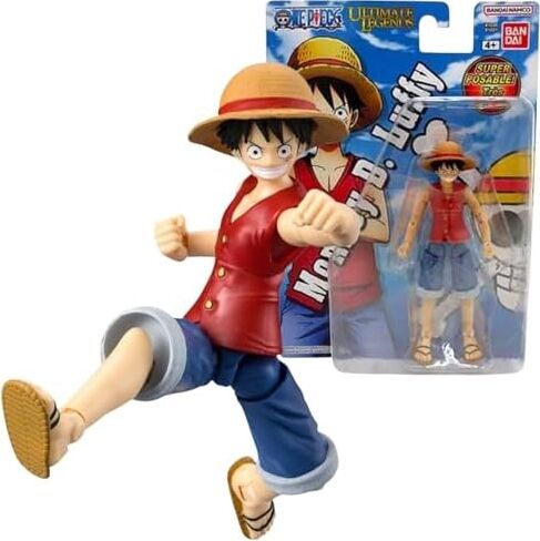 Bandai, 13 cm One Piece Luffy Figür - Serisi,