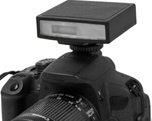 Universal Mini Kamera Flaş Fotoğraf Işığı – Hot Shoe Dome Flaş, Şarj Edilebilir 1200MAH Pil ile Fotoğrafçılık Aydınlatması | Qu-12
