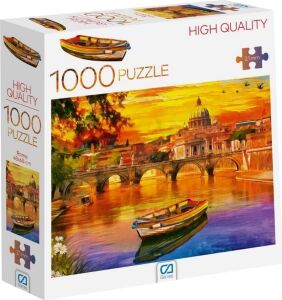 Roma Manzaralı 1000 Parça 2,2mm Kalınlık 48X68CM Profesyonel Hobi Puzzle Yapboz Serisi