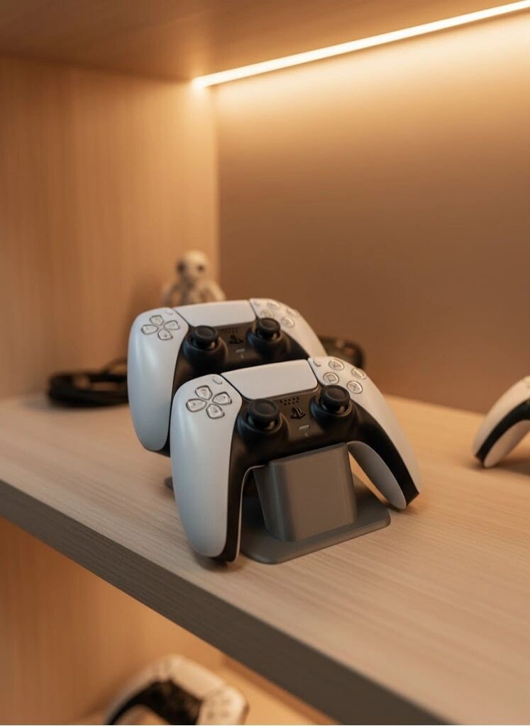 Ikili Gamepad Tutucu Antrasit 7X18 cm Oyun Aksesuarı