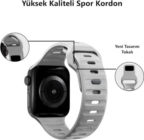Watch 45MM 44MM 42MM 49MM Uyumlu Kordon Hora Renkli Kopma Karşıtı Kordon Spor Rahatsız Etmeyen Apple Watch Ultra 2/1 9 8 Se 7 6 5 4 3 2 1 Uyumlu Kordon