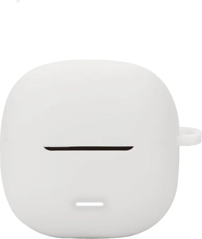 Xiaomi Redmi Buds 8 Lite Ile Uyumlu Kancalı Renkli Silikon Kılıf (Beyaz)