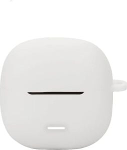 Xiaomi Redmi Buds 8 Lite Ile Uyumlu Kancalı Renkli Silikon Kılıf (Beyaz)