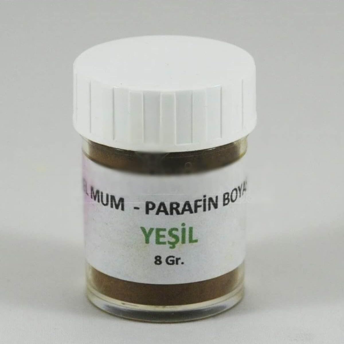 Parti Vitrini Yeşil Renk Jel Mum ve Parafin Toz Boyası 5 gr