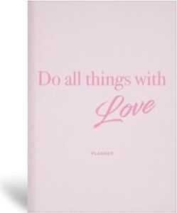 15X21 Keten Süresiz Planlayıcı Ajanda Defter Pembe