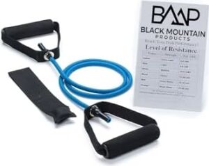 Black Mountain Products Single Resistance Band - Door Anchor And Starter Guide Included