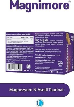 Magnimore Magnezyum Içeren Takviye Edici Gıda 60 Kapsül