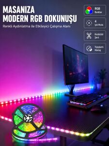 5 Metre Kumandalı Su Geçirmez Şerit LED
