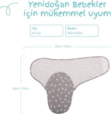 Sevi Bebe Interlok Kundak Kuğu Desen