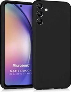 Matte Silicone  Galaxy A54 Için Kılıf Siyah [galaxy A54 ile Uyumlu Kılıf - Siyah]