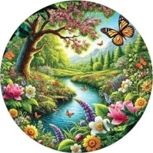 Monarkın Bahçesi 570 Parça Round Puzzle