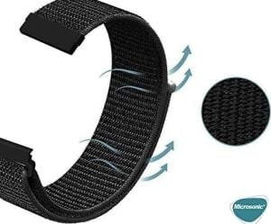 Watch Gt4 46MM Hasırlı Kordon Woven Sport Loop ( Watch Gt4 46MM ile Uyumlu Kordon, Akıllı Saat Kayışı)