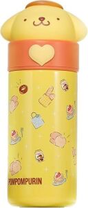 Miniso Sanrio Pompompurin Izolasyonlu Termos Sisesi, 350 ml Kapasite, Sari