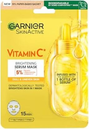 C Vitamini Parlaklık Verici Kağıt Yüz Maskesi