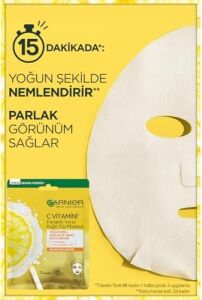 C Vitamini Parlaklık Verici Kağıt Yüz Maskesi