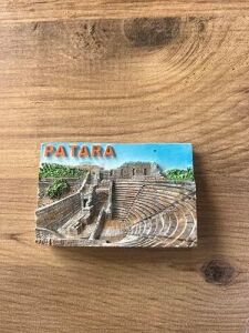 Antik Tiyatro Temalı Dekoratif Buzdolabı Magneti, El Yapımı 3D Kabartmalı Turistik Hediyelik Eşya