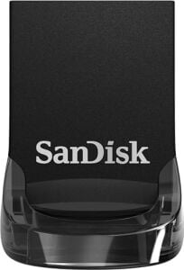 Ultra Fit USB 3.2 Sürücü 128GB (Dizüstü Bilgisayarlar, Oyun Konsolları ve Araç Ses Sistemleri Için, Tak ve Kalın, 400MB/S Okuma, Rescuepro Deluxe Yazılımı), Siyah