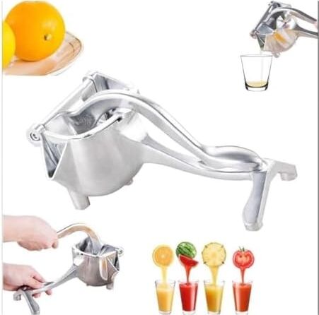 Metal Meyve Sıkacağı - Dayanıklı Metal Yapı, Portakal Limon Greyfurt Için Pratik Narenciye Sıkacağı, Ergonomik Tasarım
