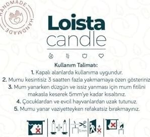 Deniz Taşı Beton Mum