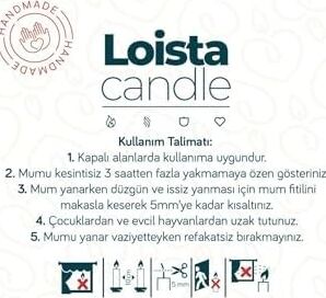 Deniz Taşı Beton Mum