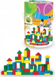 KR017 Woodoy 60 Parça Küçük Kovalı Bloklar