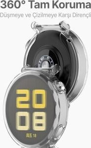 Watch Gt5 41MM Için Saati Tam Saran Tpu Ekran Koruyuculu Çizilme ve Darbelere Karşı Koruma Sağlayan Dokunmatik Etkilemeyen Silikon Kılıf (Şeffaf, Gt5 41MM)