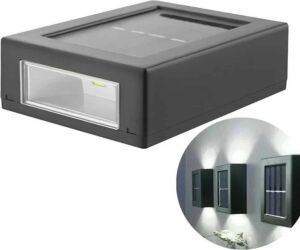 Solar Lamba Dekoratif Aplik Su Geçirmez LED Işıklı Duvar Lambası