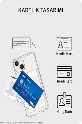 Galaxy S23 Fe Kapak Kamera Korumalı Kartlıklı Darbe Emici Özellikli Şeffaf Silikon Kılıf