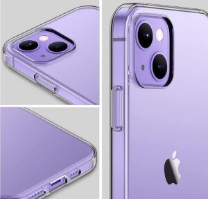 Şeffaf Kılıf iPhone 14 Uyumlu Şeffaf Kılıf 14 (6.1'') Şeffaf Silikon Kılıf Transparent iPhone 14 Kılıfı