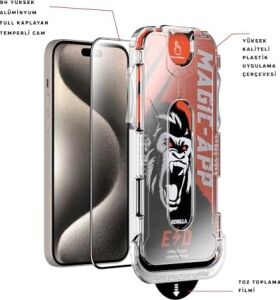 X-Gorilla iPhone 14 Pro Ekran Koruyucu Cam | 9h Kırılmaz Tam Kaplama, Tozsuz Uygulama ve Kırılmaz & Çizilmez (Şeffaf & Hayalet Seçenekleri)