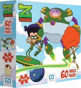 Z-Takımı  60 Parça 34X24CM Çocuk Puzzle Yapboz Serisi