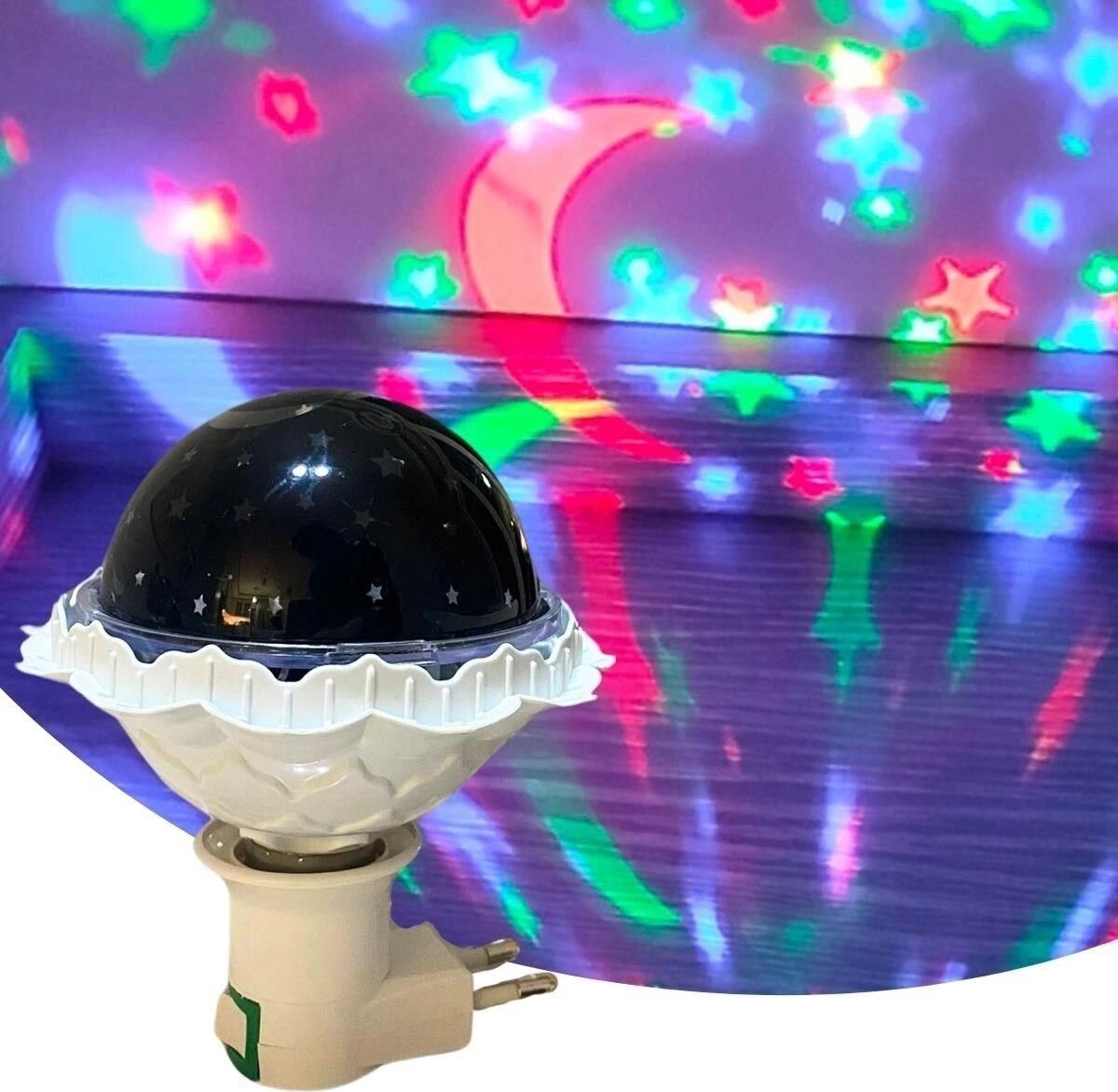 Kristal Gökyüzü Modlu Yıldızlı Hareketli 360 Derece Dönen Kristal LED Ampül