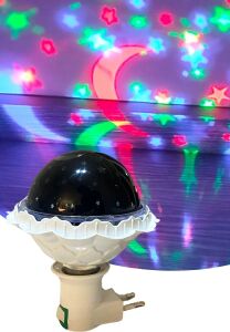 Kristal Gökyüzü Modlu Yıldızlı Hareketli 360 Derece Dönen Kristal LED Ampül
