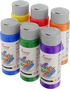 Ara Renkler Akrilik Boya 6'lı Set 6X60 ml