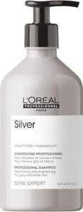 Professionnel Paris Serie Expert Silver Çok Açık Sarı, Gri ve Beyaz Saçlar Için Renk Dengeleyici Mavi Şampuan 500ML