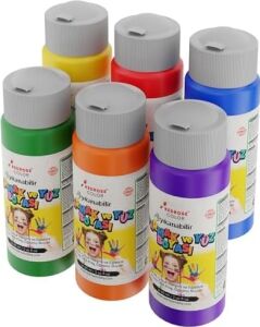 Ara Renkler Parmak Boyası 6'lı Set 6X60 ml