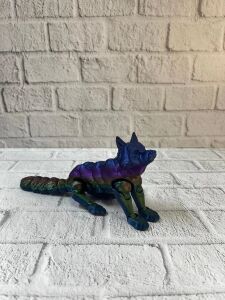 Hareketli Kurt Rainbow Dekoratif Esnek Figür 10X24 cm