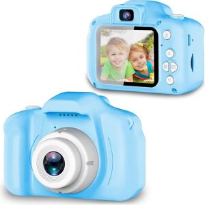 Mavi Kompakt Hd Dijital Kamera Video ve Fotoğraf Kayıt Özellikli Taşınabilir Model