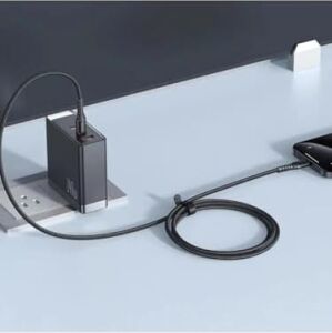 CA-5643 60W 3A Type-C To Type-C Şarj ve Data Kablosu Siyah - 2m