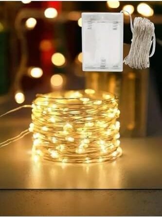 LED 2 Metre 20 Lamba Günışığı Yılbaşı Işığı Parti Dekorasyon, Sarı