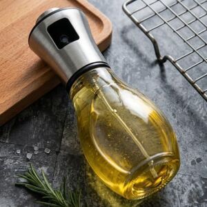 Cam Püskürtmeli Sprey Yağdanlık, 200 ml Kapasiteli, Saydam ve Dayanıklı Yapı, Ev Ofis Restoran Için Kullanımı Için Uygun Airfryer Kızartma Izgara Salata Için Yağ Püskürtücü Cam Yağdanlık