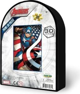 3D - America - 300 Parça Puzzle - Metal Kutu