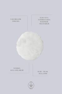 Reusable 100% Organic Cleansing Pads (3 Pieces In 1) Makyaj Temizleme Pamuğu