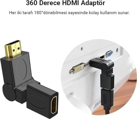 360 Derece HDMI To HDMI Dönüştürücü